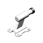 Door buffer with spring