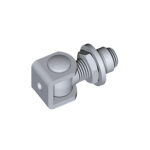 Steel gate hinge