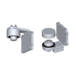 Steel gate hinge