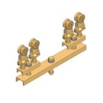 Flight bar with 2pcs load carriers NR.27.T143 with screw