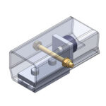 Safety bolt for track end stop with track punching