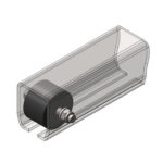 Track end stop (safety bolt with rubber)