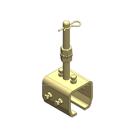 Adjustable bracket with safety device