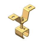 Adjustable bracket with ceiling support