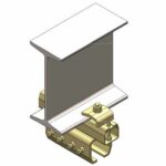 Adjustable joist clamp with splice joist (90 degrees to the I-Beam)