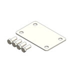 Base plate for height adjustment of trolley for cantilever gates (stainless steel)